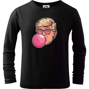 Chlapecké tričko Trump gum - Triko dětské Long Sleeve - 122 cm/6 let ( Černá )