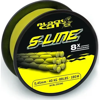 Black Cat Šňůra S-Line 0.55 mm 450 m 70 kg žlutá