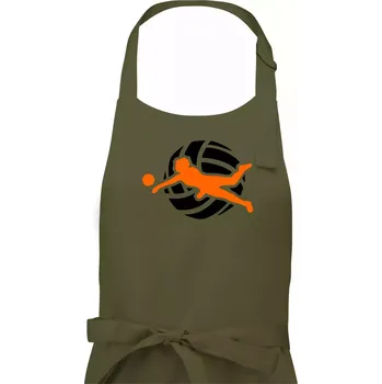 Kuchyňská zástěra Volejbalistka - Dámská zástěra na vaření - Univerzální velikost ( Khaki )