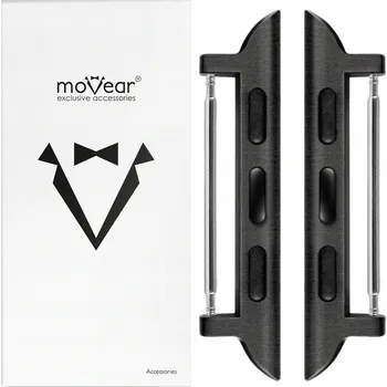 Řemínek na hodinky Řemínek moVear pro Apple 24mm černý