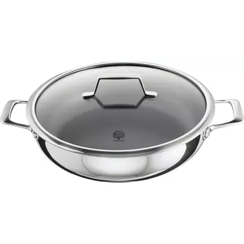 Pánev Astral Pánev na smažení se skleněnou poklicí, výška: 100 mm, délka: 380 mm