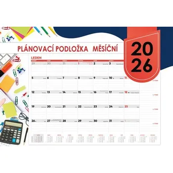 Kalendář Kalendář - Plánovací podložka A2 měsíční 2026
