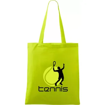 Tenista - Taška bavlněná - 42 x 38 cm ( Limetková )