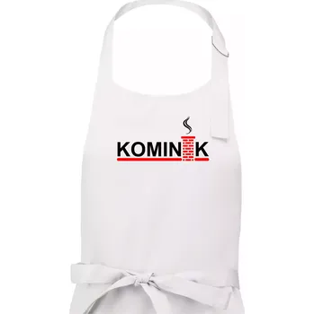 Kuchyňská zástěra Kominík - Dámská zástěra na vaření - Univerzální velikost ( Bílá )