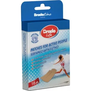 Náplast Náplasti hypoalergenní Bradolife Active 16 ks (bílé, průhledné)