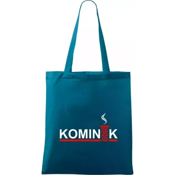 Kominík - Taška bavlněná - 42 x 38 cm ( Petrolejová )