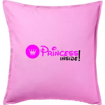 Polštář Princess! Inside! - Polštář 50x50 - 50x50 - Pouze potah ( Růžová )