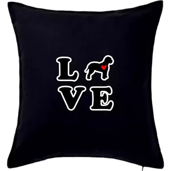 Polštář Lagotto romagnolo LOVE - Polštář 50x50 - 50x50 - Pouze potah ( Černá )