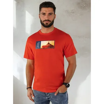 Pánské tričko Červené pánské tričko s potiskem RX5486 Velikost: M