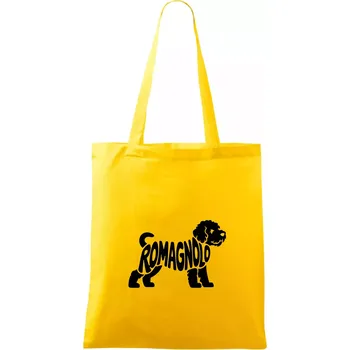 Romagnolo nápis v těle - Taška bavlněná - 42 x 38 cm ( Žlutá )