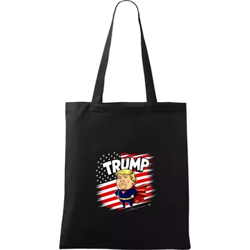 Nákupní taška Trump Superman - Taška bavlněná - 42 x 38 cm ( Černá )