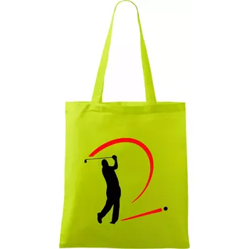 Golfistův odpal - Taška bavlněná - 42 x 38 cm ( Limetková )