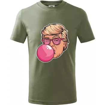 Chlapecké oblečení Trump gum - Tričko dětské bavlněné - 122 cm/6 let ( Khaki )