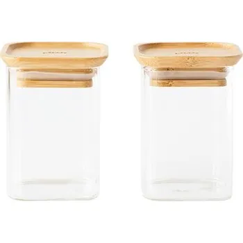 Termobox Sada 2 kusů skleněných dóz Pebbly PKV-047, 240 ml