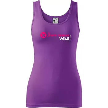 Dámské tričko Jsem rebelka! Vole! - Dámské tílko - M ( Fialová )