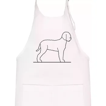 Kuchyňská zástěra Lagotto romagnolo stojící - Dětská zástěra na vaření - Univerzální velikost ( Bílá )