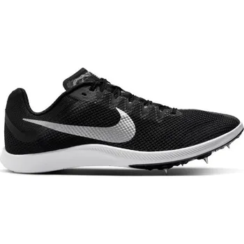 Pánské atletické tretry Unisex tretry Nike RIVAL DISTANCE 9.5 Černá, Stříbrná, Bílá