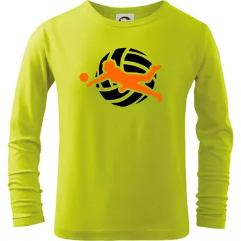 Dětská móda Volejbalistka - Triko dětské Long Sleeve - 122 cm/6 let ( Limetková )