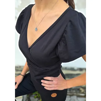 Dámské tričko Kulišárny Dámské tričko DAISY black / kojicí Velikost: 38