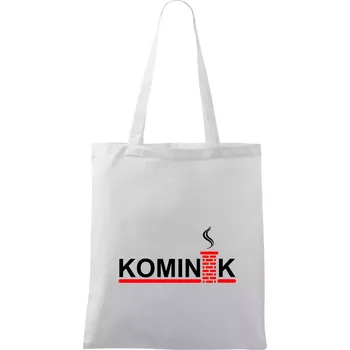Kominík - Taška bavlněná - 42 x 38 cm ( Bílá )