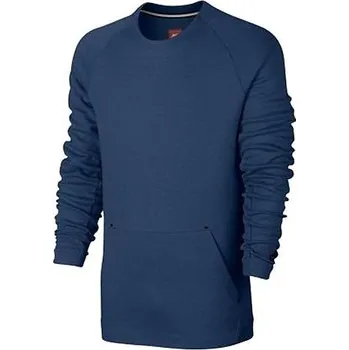 Pánská mikina Pánská mikina Nike Tech Fleece - Pánská mikina sportswear úzkého střihu s klokaní kapsou od značky Nike, tmavě modré provedení.