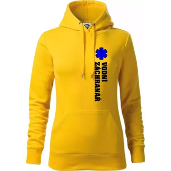 Dámská mikina Rescue - Vodní záchranář - Mikina dámská Cape s kapucí - XL ( Žlutá )