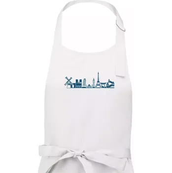 Kuchyňská zástěra Památky světa - Pánská zástěra na vaření - Univerzální velikost ( Bílá )