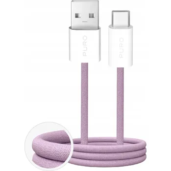 Datový kabel Kabel Puro USB - USB-C 1,5 m růžový