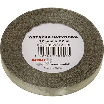 Stuha Atlasová stuha 38 mm khaki - 136