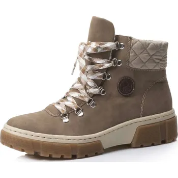 Dámské kozačky Dámská kotníková obuv RIEKER X8647-64 béžová W5 38