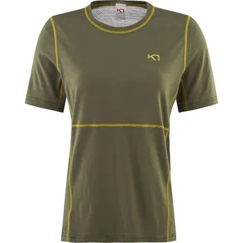 Dámské tričko Dámské triko KARI TRAA LAMOOSE XS Khaki, Žlutá