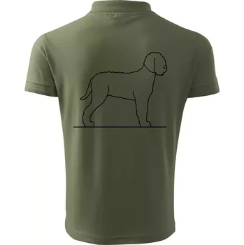 Pánská košile Lagotto romagnolo stojící - Polokošile pánská Pique Polo 203 - 2XL ( Khaki )