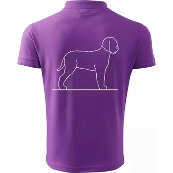 Pánská košile Lagotto romagnolo stojící - Polokošile pánská Pique Polo 203 - 4XL ( Fialová )
