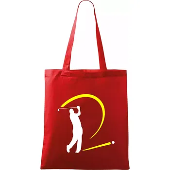 Golfistův odpal - Taška bavlněná - 42 x 38 cm ( Červená )