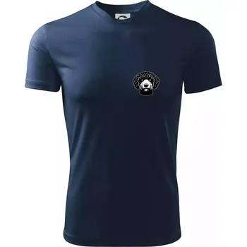 Chlapecké tričko Lagotto romagnolo hlava na prsu - Dětské triko sportovní (dresovina) - 134 cm/8 let ( Námořní modrá (velmi tmavá - téměř černá) )