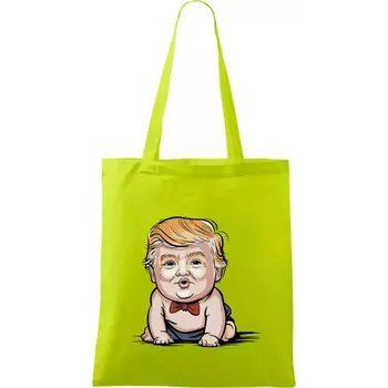 Nákupní taška Baby trump - Taška bavlněná - 42 x 38 cm ( Limetková )
