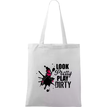 Look pretty play - Taška bavlněná - 42 x 38 cm ( Bílá )