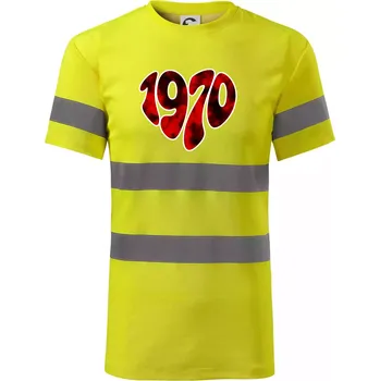 1970 v srdci - Triko reflexní - HV PROTECT - L ( Neonově žlutá )