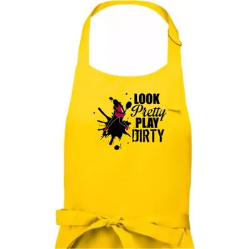 Kuchyňská zástěra Look pretty play - Dámská zástěra na vaření - Univerzální velikost ( Žlutá )