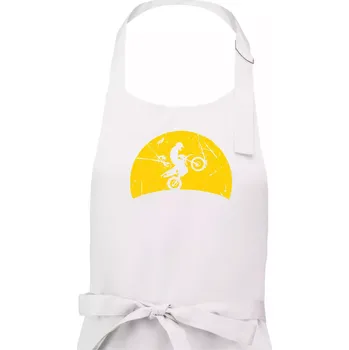 Kuchyňská zástěra Západ slunce kroska - Pánská zástěra na vaření - Univerzální velikost ( Bílá )