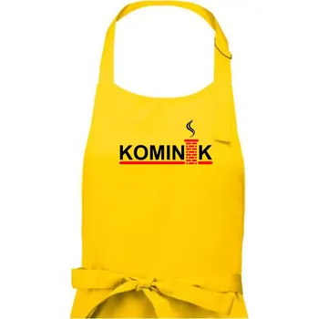 Kuchyňská zástěra Kominík - Dámská zástěra na vaření - Univerzální velikost ( Žlutá )