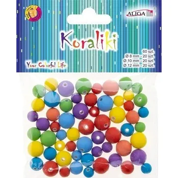 Dětské navlékací korálky Korálky kulaté 60ks