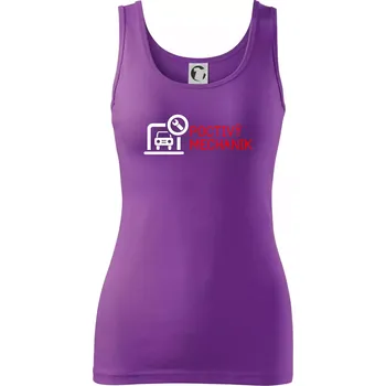 Dámské tričko Poctivý mechanik - Dámské tílko - XL ( Fialová )