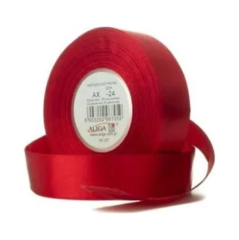 Stuha ALIGA stuha 6/32m -24 tm.červená hladká