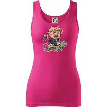 Dámské oblečení Trump a želva - Dámské tílko - XS ( Purpurová )