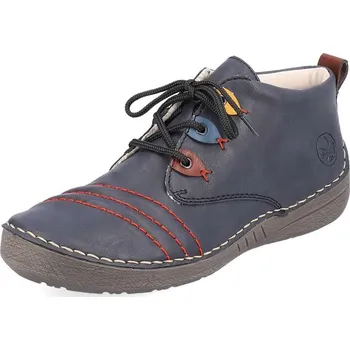 Dámské kozačky Dámská kotníková obuv RIEKER 52509-14 modrá W5 42