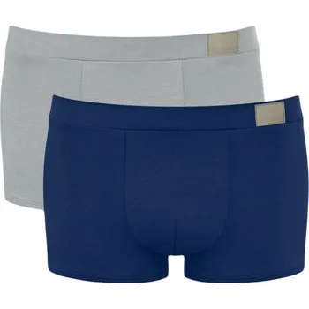 Boxerky Pánské boxerky SLOGGI GO NATRUAL HIPSTER C2P S Šedá, Tmavě modrá