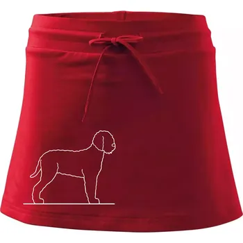 Dámská sukně Lagotto romagnolo stojící - Sportovní sukně - two in one - XS ( Červená )