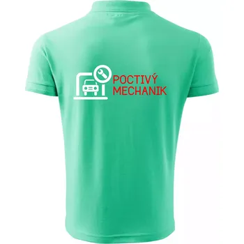 Pánská košile Poctivý mechanik - Polokošile pánská Pique Polo 203 - 4XL ( Mátová )