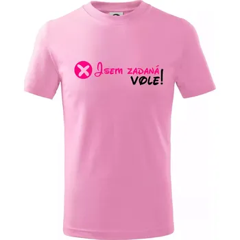 Jsem zadaná! Vole! - Tričko dětské bavlněné - 158 cm/12 let ( Růžová )
